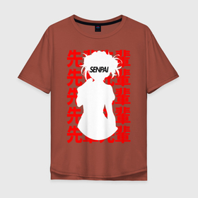 Мужская футболка хлопок Oversize с принтом Toga Himiko 02 , 100% хлопок | свободный крой, круглый ворот, “спинка” длиннее передней части | ahegao | anime | japan | manga | my hero academia | sempai | senpai | аниме | ахегао | герой | лицо | манга | моя геройская академия | семпай | сенпай | япония