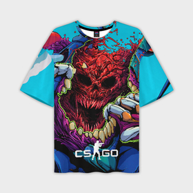 Мужская футболка oversize 3D с принтом CS GO monster ,  |  | 