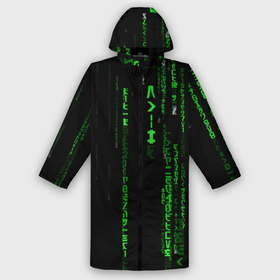 Мужской дождевик 3D с принтом Матрица кода в Белгороде,  |  | Тематика изображения на принте: hugo weaving | pc | the matrix | код | компьютеры | матрица | матрица 4 | программист | программный код | цифры