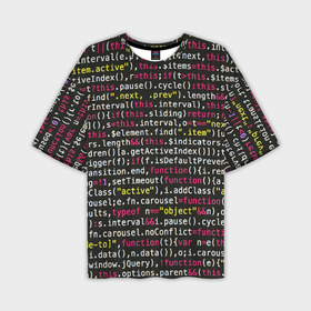 Мужская футболка oversize 3D с принтом Цифры кода ,  |  | hugo weaving | pc | the matrix | код | компьютеры | матрица | матрица 4 | программист | программный код | цифры