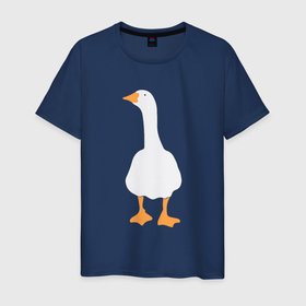 Светящаяся мужская футболка с принтом Злой гусь в Курске,  |  | goose | untitled goose | гусь | злой гусь