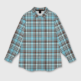 Мужская рубашка oversize 3D с принтом Клетчатый голубой стиль рубашки в Санкт-Петербурге,  |  | texture | абстракция | квадратики | клетки | клетчатая | линии | рубашка | текстура