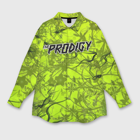 Мужская рубашка oversize 3D с принтом The Prodigy ,  |  | Тематика изображения на принте: the prodigy