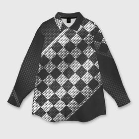 Мужская рубашка oversize 3D с принтом Финишная лента в клетку в Тюмени,  |  | 3d | texture | абстракт | абстракция | авто | гонка | гонщик | клетки | линии | мото | скорость | старт | текстура | узор | финиш | финишная прямая