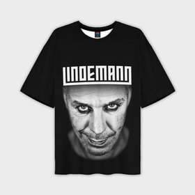 Мужская футболка oversize 3D с принтом Lindemann в Новосибирске,  |  | lindeman | lindemann | logo | music | pain | rammstein | rock | rumstein | till | группа | линдеман | линдеманн | лого | логотип | метал | музыка | пэйн | раммштайн | рамштаин | рамштайн | рок | символ | тилль