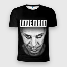 Мужская футболка 3D Slim с принтом Lindemann в Екатеринбурге, 100% полиэстер с улучшенными характеристиками | приталенный силуэт, круглая горловина, широкие плечи, сужается к линии бедра | Тематика изображения на принте: lindeman | lindemann | logo | music | pain | rammstein | rock | rumstein | till | группа | линдеман | линдеманн | лого | логотип | метал | музыка | пэйн | раммштайн | рамштаин | рамштайн | рок | символ | тилль