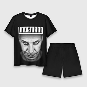 Мужской костюм с шортами 3D с принтом Lindemann в Петрозаводске,  |  | lindeman | lindemann | logo | music | pain | rammstein | rock | rumstein | till | группа | линдеман | линдеманн | лого | логотип | метал | музыка | пэйн | раммштайн | рамштаин | рамштайн | рок | символ | тилль