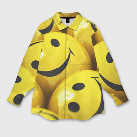 Мужская рубашка oversize 3D с принтом Yellow smile ,  |  | Тематика изображения на принте: emoji | настроение | позитив | смайлики | смайлы | стикеры | текстура смайл | улыбки | фон смайл | эмодзи