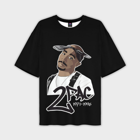 Мужская футболка oversize 3D с принтом 2pac ,  |  | 2pac | changes | nigga | oldschool | pac | rap | нигга | олдскулл | пак | рэп | тупак