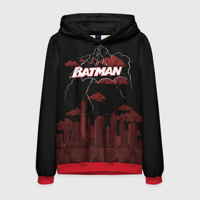 Мужская толстовка 3D с принтом Batman в Кировске, 100% полиэстер | двухслойный капюшон со шнурком для регулировки, мягкие манжеты на рукавах и по низу толстовки, спереди карман-кенгуру с мягким внутренним слоем. | batman | batman vs superman | bruce wayne | gotham | justice league | shtatbat | бэтмен | бэтмэн | супермен | супс