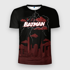 Мужская футболка 3D спортивная с принтом Batman в Курске, 100% полиэстер с улучшенными характеристиками | приталенный силуэт, круглая горловина, широкие плечи, сужается к линии бедра | batman | batman vs superman | bruce wayne | gotham | justice league | shtatbat | бэтмен | бэтмэн | супермен | супс