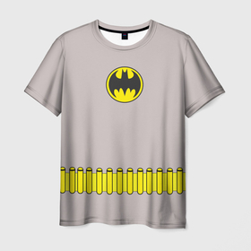 Мужская футболка 3D с принтом Batman - костюм в Новосибирске, 100% полиэфир | прямой крой, круглый вырез горловины, длина до линии бедер | arkham asylum | batman | batman and joker | batman and robin | detective batman | detective comics | shtatbat
