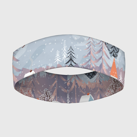 Повязка на голову 3D с принтом Новогодние каникулы в Новосибирске,  |  | 2020 | елка | елки | елочные игрушки | зима | зимняя | игрушки | мороз | новогодняя | новый год | новый год 2020 | рождество | рябина | снег | холод