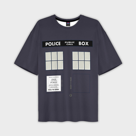 Мужская футболка oversize 3D с принтом Doctor Who в Курске,  |  | bbc | dimension | dr who | jenna coleman | jodie whittaker | matt smith | relative | resolution | space | tardis | the doctor | time | галлифрей | джоди уиттакер | доктор кто | тардис