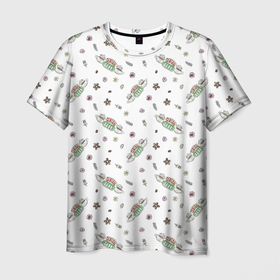 Мужская футболка 3D с принтом Friends Central Perk в Кировске, 100% полиэфир | прямой крой, круглый вырез горловины, длина до линии бедер | friends | друзья | кафе | мем | ресторан | френдс