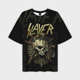 Мужская футболка oversize 3D с принтом Slayer в Петрозаводске,  |  | metal | slayer | группы | метал | музыка | рок | трэш метал