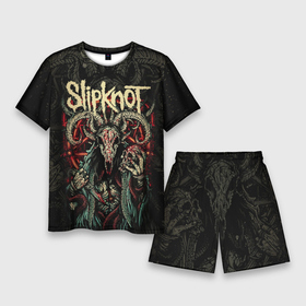 Мужской костюм с шортами 3D с принтом Маска Slipknot ,  |  | slipknot | we are not your kind | альтернативный метал | грув метал | метал | музыка | ню метал | слипнот