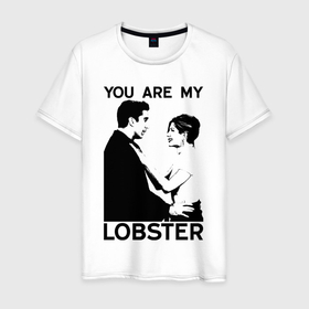 Мужская футболка хлопок с принтом You are My Lobster. в Белгороде, 100% хлопок | прямой крой, круглый вырез горловины, длина до линии бедер, слегка спущенное плечо. | chandler | friends | joe | joseph | lobster | monica | phoebe | pivot | rachel | ross | дженнифер | джо | джозеф | друзья | моника | росс | рэйчел | сериал friends | сериал друзья | фиби | чендлер