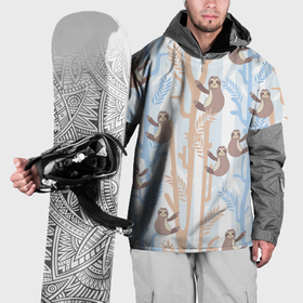 Накидка на куртку 3D с принтом Ленивец стайл в Петрозаводске, 100% полиэстер |  | Тематика изображения на принте: животные | ленивец