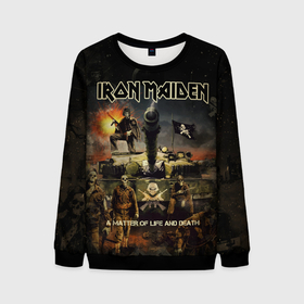 Мужской свитшот 3D с принтом Iron Maiden в Тюмени, 100% полиэстер с мягким внутренним слоем | круглый вырез горловины, мягкая резинка на манжетах и поясе, свободная посадка по фигуре | heavy metal | iron maiden | metal | айрон мейден | группы | метал | музыка | рок | хеви метал