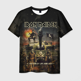 Мужская футболка 3D с принтом Iron Maiden в Новосибирске, 100% полиэфир | прямой крой, круглый вырез горловины, длина до линии бедер | Тематика изображения на принте: heavy metal | iron maiden | metal | айрон мейден | группы | метал | музыка | рок | хеви метал
