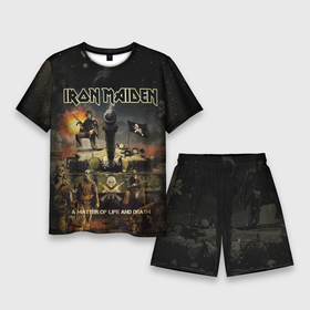 Мужской костюм с шортами 3D с принтом Iron Maiden ,  |  | heavy metal | iron maiden | metal | айрон мейден | группы | метал | музыка | рок | хеви метал