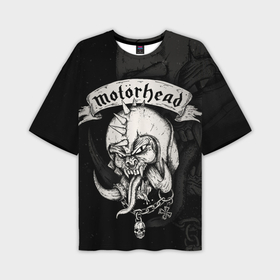Мужская футболка oversize 3D с принтом Motorhead в Новосибирске,  |  | motorhead | группы | лемми килмистер | метал | музыка | рок | хард рок | хеви метал
