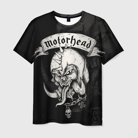Мужская футболка 3D с принтом Motorhead в Курске, 100% полиэфир | прямой крой, круглый вырез горловины, длина до линии бедер | motorhead | группы | лемми килмистер | метал | музыка | рок | хард рок | хеви метал