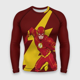 Мужской рашгард 3D с принтом The Flash ,  |  | dc comics | justice league | superhero | the flash | лига справедливости | флэш