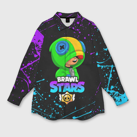 Мужская рубашка oversize 3D с принтом Brawl Stars Leon shark в Тюмени,  |  | brawl stars | bull | colt | crow | leon | leon shark | shark | stars | акула | берли | ворон | динамайк | кольт | леон | леон акула | нита | спайк | шелли | эль примо