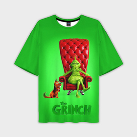 Мужская футболка oversize 3D с принтом The Grinch в Курске,  |  | christmas | claus | grinch stole | how the | jingle | merry | santa | гринч | гуманоид | диккенс | ктоград | олени | рождество | снежинки | чарльз