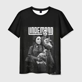 Мужская футболка 3D с принтом Lindemann в Курске, 100% полиэфир | прямой крой, круглый вырез горловины, длина до линии бедер | industrial | lindemann | metal | pain | peter | rammstein | rock | tagtgren | till | индастриал | линдеманн | метал | петер | пэйн | раммштайн | рок | тилль | тэгтгрен
