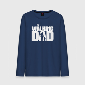 Мужской лонгслив хлопок с принтом The walking dad в Петрозаводске, 100% хлопок |  | walking dad