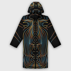 Мужской дождевик 3D с принтом Неоновое свечение в Санкт-Петербурге,  |  | необычная куртка | необычная футболка | неоновый принт | оригинальная куртка | оригинальный принт | психоделика | психоделический узор | психоделия | футболка оригинальная