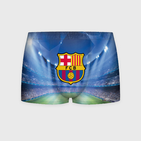 Мужские трусы 3D с принтом FC Barcelona в Тюмени, 50% хлопок, 50% полиэстер | классическая посадка, на поясе мягкая тканевая резинка | Тематика изображения на принте: barcelona | spain | барселона | испания