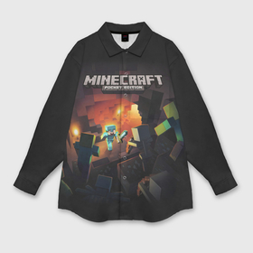 Мужская рубашка oversize 3D с принтом Minecraft в Тюмени,  |  | Тематика изображения на принте: game | minecraft | блоки | игра | квадраты | компьютерная игра | крипер | майнкрафт