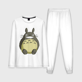 Мужская пижама с лонгсливом хлопок с принтом Тоторо в полный рост в Тюмени,  |  | Тематика изображения на принте: anime | totoro | аниме | анимэ | монстр | монстрик | персонаж | существо | тоторо | хранитель