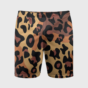 Мужские шорты спортивные с принтом Кошачий окрас ,  |  | Тематика изображения на принте: гепард | животные | камуфляж | кошки | окрас | пантера | природа | раскрас | тигр