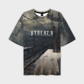 Мужская футболка oversize 3D с принтом Новый Сталкер в Курске,  |  | metro | s.t.a.l.k.e.r. | stalker | зов припяти | игра | метро | мутант | пейзаж | припять | радиация | сталкер | сталкер 2 | чернобыль