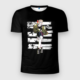 Мужская футболка 3D спортивная с принтом Harley Quinn в Тюмени, 100% полиэстер с улучшенными характеристиками | приталенный силуэт, круглая горловина, широкие плечи, сужается к линии бедра | birds of prey | harley quinn | марго робби | потрясающая история харли квин | харли квин | хищные птицы