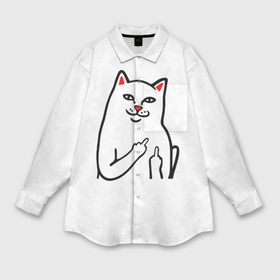 Мужская рубашка oversize 3D с принтом Meme Cat в Тюмени,  |  | animal | cat | meme | животное | кот | кошка | мем | прикол | юмор