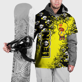 Накидка на куртку 3D с принтом Brawl Stars Леон , 100% полиэстер |  | brawl | leon | moba | stars | supercell | игра | леон