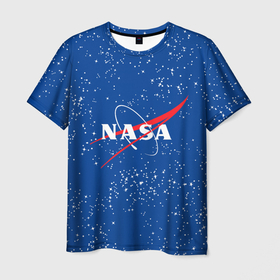 Мужская футболка 3D с принтом NASA в Курске, 100% полиэфир | прямой крой, круглый вырез горловины, длина до линии бедер | nasa | streetwear. | наса