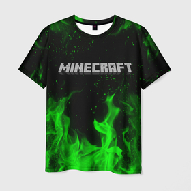 Мужская футболка 3D с принтом Minecraft Майнкрафт в Петрозаводске, 100% полиэфир | прямой крой, круглый вырез горловины, длина до линии бедер | block | creeper | cube | minecraft | pixel | блок | геометрия | крафт | крипер | кубики | майнкрафт | пиксели