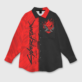 Мужская рубашка oversize 3D с принтом Cyberpunk 2077 Киберпанк ,  |  | Тематика изображения на принте: cd project red | cyberpunk 2077 | keanu reeves | samurai | киану ривз | киберпанк 2077 | самураи