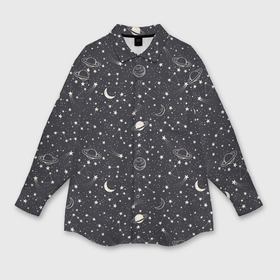 Мужская рубашка oversize 3D с принтом Космос паттерн из звезд в Курске,  |  | nasa | галактика | звезды | инопланетяне | космос | месяц | нло | планеты | созвездие