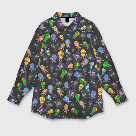 Мужская рубашка oversize 3D с принтом Brawl stars pattern players в Тюмени,  |  | 