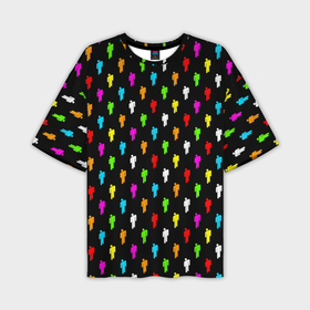 Мужская футболка oversize 3D с принтом Billie Eilish pattern ,  |  | Тематика изображения на принте: be | billie | billie eilish | blohsh | ghoul | билли | билли айлиш