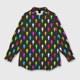 Женская рубашка oversize 3D с принтом Billie Eilish pattern ,  |  | be | billie | billie eilish | blohsh | ghoul | билли | билли айлиш