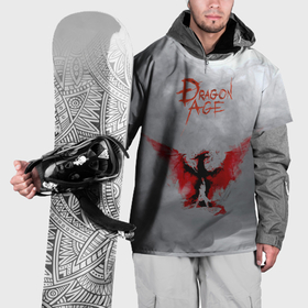 Накидка на куртку 3D с принтом Dragon Age в Санкт-Петербурге, 100% полиэстер |  | Тематика изображения на принте: dragon age | дракон | дрегон эйдж | игра | серый страж